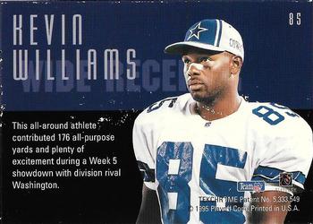 1995 Playoff Contenders #85 Kevin Williams Back