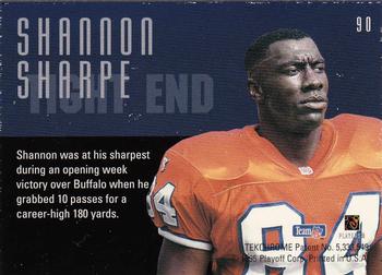 1995 Playoff Contenders #90 Shannon Sharpe Back