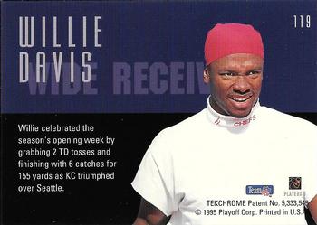 1995 Playoff Contenders #119 Willie Davis Back