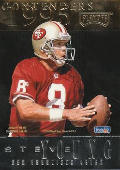 1995 Playoff Contenders - Back to Back #4 Steve Young / Drew Bledsoe Front