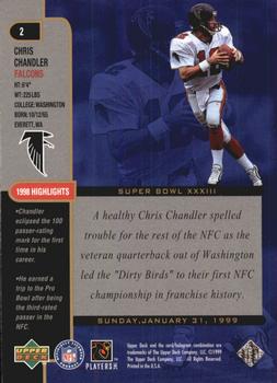 1999 Upper Deck Super Bowl XXXIII #2 Chris Chandler Back