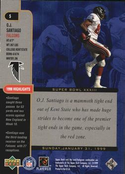 1999 Upper Deck Super Bowl XXXIII #5 O.J. Santiago Back