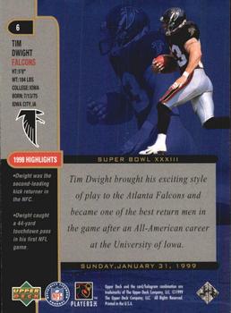 1999 Upper Deck Super Bowl XXXIII #6 Tim Dwight Back