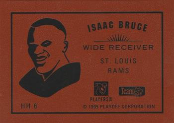 1995 Playoff Contenders - Hog Heaven #HH 6 Isaac Bruce Back