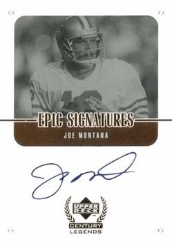 1999 Upper Deck Century Legends - Epic Signatures #JM Joe Montana Front