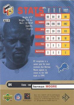 1999 Upper Deck HoloGrFX - AuSome #AU19 Herman Moore Back