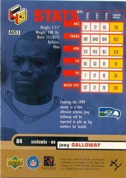 1999 Upper Deck HoloGrFX - AuSome #AU53 Joey Galloway Back
