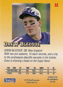 1995 Playoff Prime - Minis #11 Drew Bledsoe Back