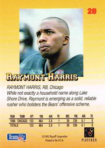 1995 Playoff Prime - Minis #28 Raymont Harris Back