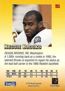 1995 Playoff Prime - Minis #51 Reggie Brooks Back