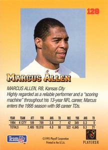 1995 Playoff Prime - Minis #128 Marcus Allen Back