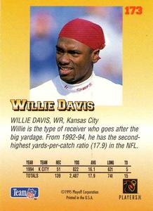 1995 Playoff Prime - Minis #173 Willie Davis Back