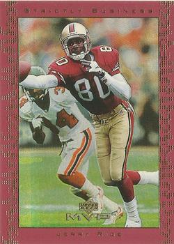 1999 Upper Deck MVP - Strictly Business #SB9 Jerry Rice Front