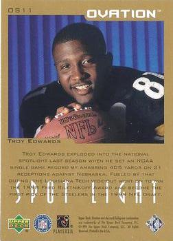 1999 Upper Deck Ovation - Spotlight #OS11 Troy Edwards Back
