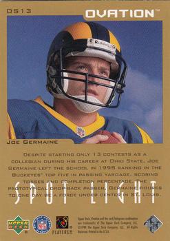1999 Upper Deck Ovation - Spotlight #OS13 Joe Germaine Back
