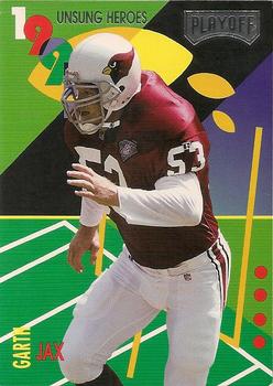 1995 Playoff Prime - Unsung Heroes Silver Foil #1 Garth Jax Front