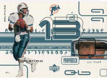 1999 Upper Deck PowerDeck - Auxiliary #AUX-9 Dan Marino Front