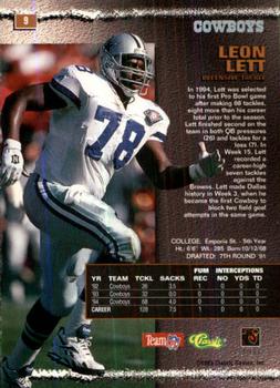 1995 Pro Line #9 Leon Lett Back