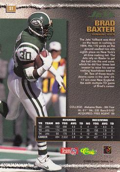 1995 Pro Line #51 Brad Baxter Back