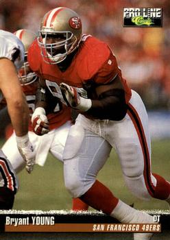1995 Pro Line #53 Bryant Young Front