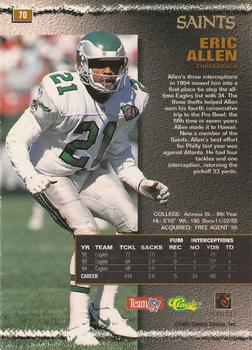 1995 Pro Line #70 Eric Allen Back