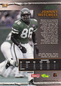 1995 Pro Line #76 Johnny Mitchell Back