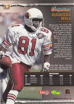 1995 Pro Line #80 Randal Hill Back