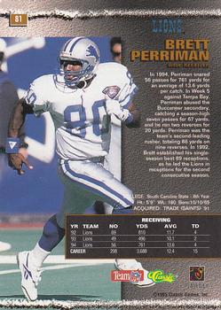 1995 Pro Line #81 Brett Perriman Back