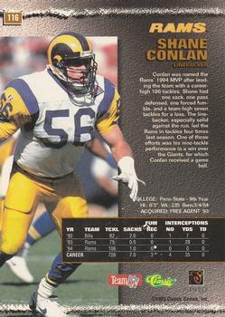 1995 Pro Line #116 Shane Conlan Back