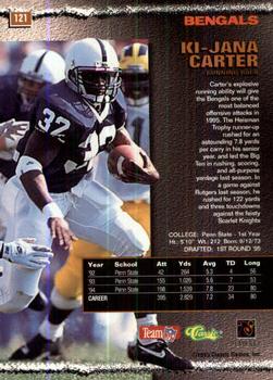 1995 Pro Line #121 Ki-Jana Carter Back
