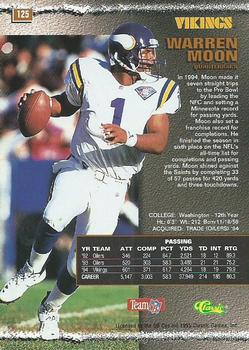 1995 Pro Line #125 Warren Moon Back