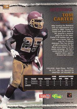 1995 Pro Line #134 Tom Carter Back