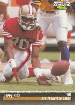 1995 Pro Line #139 Jerry Rice Front