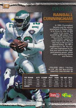 1995 Pro Line #142 Randall Cunningham Back