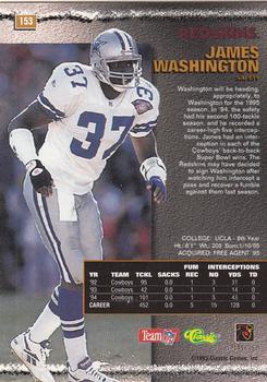 1995 Pro Line #153 James Washington Back
