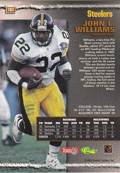 1995 Pro Line #161 John L. Williams Back