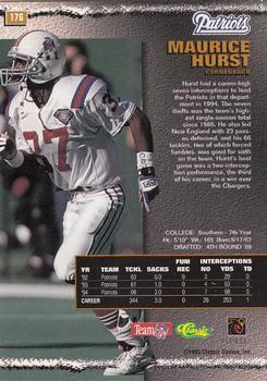 1995 Pro Line #176 Maurice Hurst Back