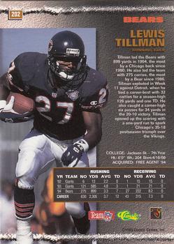 1995 Pro Line #202 Lewis Tillman Back