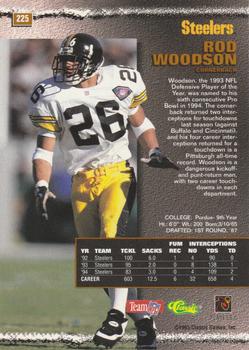 1995 Pro Line #225 Rod Woodson Back
