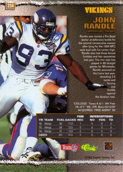 1995 Pro Line #234 John Randle Back