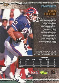 1995 Pro Line #243 Don Beebe Back