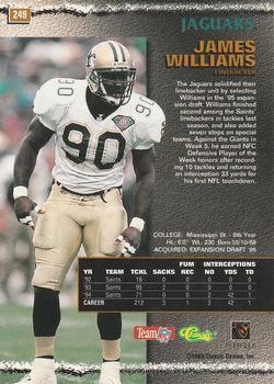 1995 Pro Line #249 James Williams Back