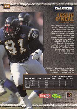 1995 Pro Line #261 Leslie O'Neal Back