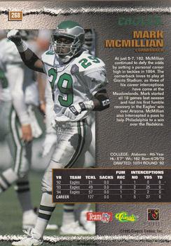 1995 Pro Line #268 Mark McMillian Back