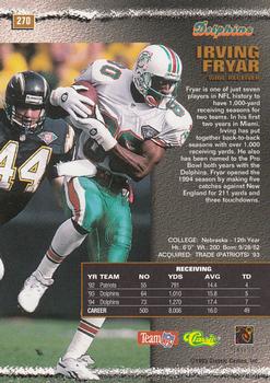 1995 Pro Line #270 Irving Fryar Back