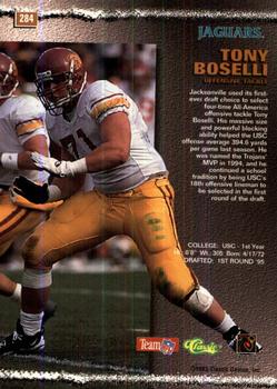 1995 Pro Line #284 Tony Boselli Back
