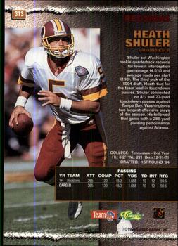 1995 Pro Line #313 Heath Shuler Back