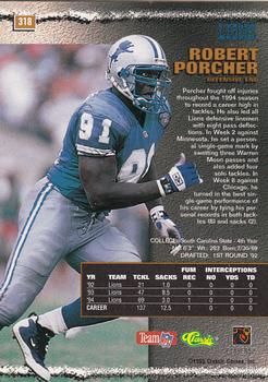 1995 Pro Line #318 Robert Porcher Back