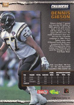 1995 Pro Line #326 Dennis Gibson Back