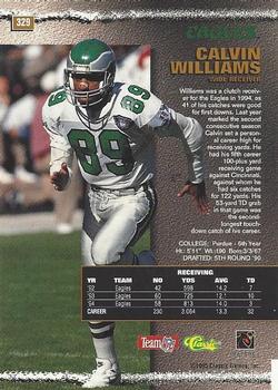 1995 Pro Line #329 Calvin Williams Back